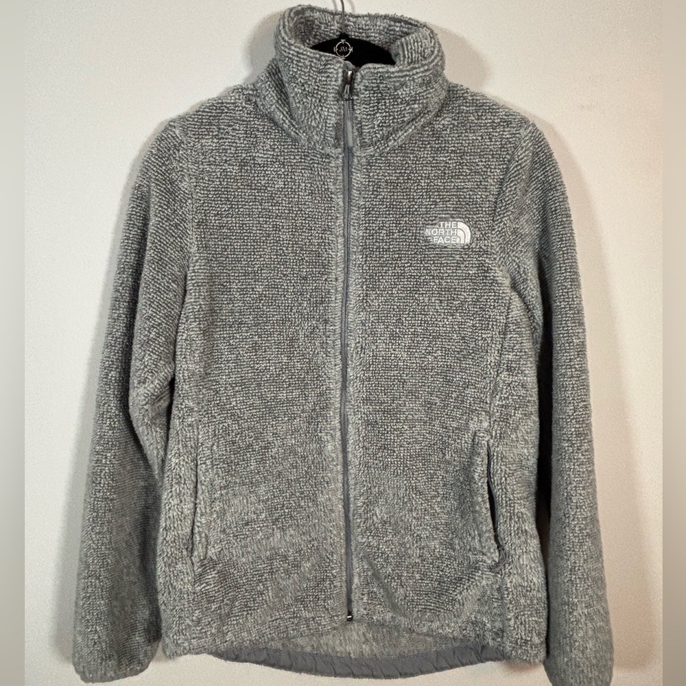 The North Face Osito Fleece Jacket Women’s Small Gray Full Zip High-Pile Sherpa